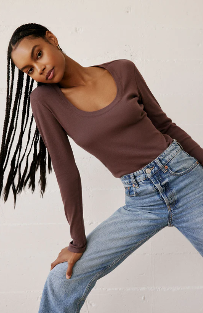 z Supply Sirena long sleeve tee