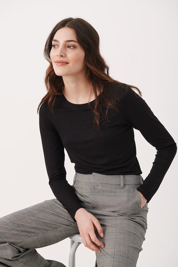 Emaja long sleeve viscose tee