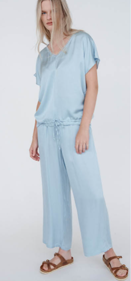 ORTI SATIN VISCOSE PANT (black)