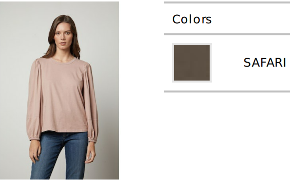 Jetty sueded jersey top