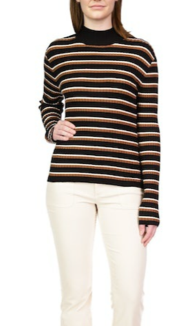 Detailed Rib Mock top