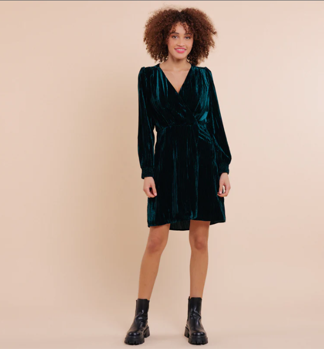 ANNE-MARIE VELVET DRESS