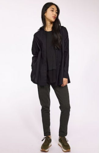 Oversized cotton blouse