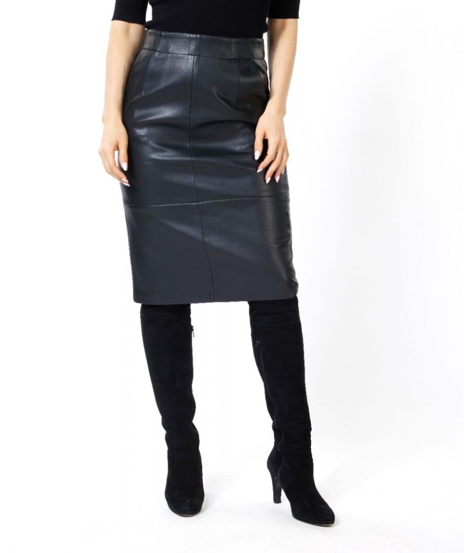 Faux Leather Pencil Skirt