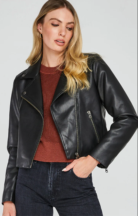 Reyna Faux leather Moto Jacket