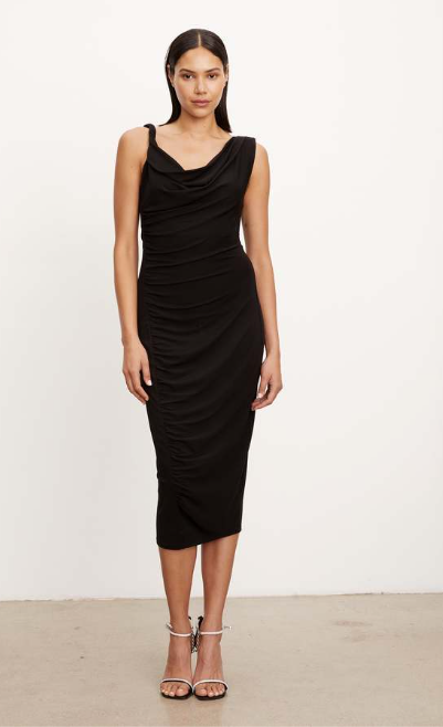 FIFI Silky Jersey Asymmetric dress