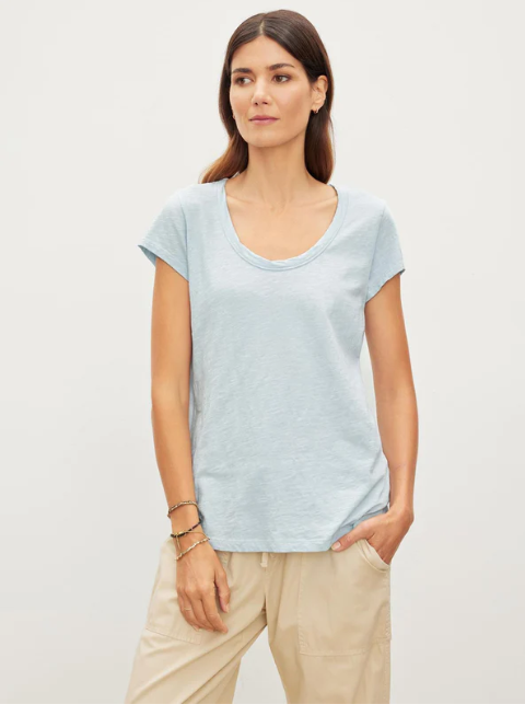 KIRA (Velvet Originals Scoop tee)