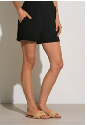 Cotton gauze shorts
