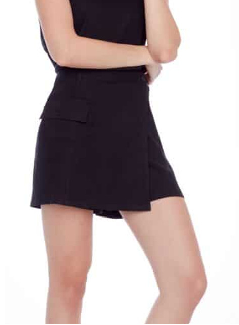 LINEN OVERLAP SHORT (NEMY)