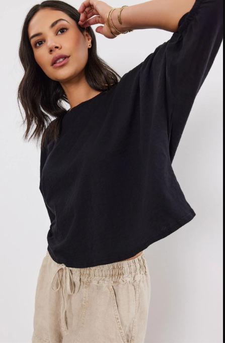 Faith Ruched sleeve top