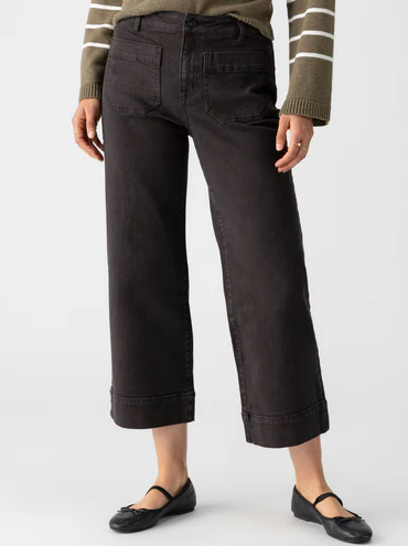 The Marine Crop Pant (obsidian)