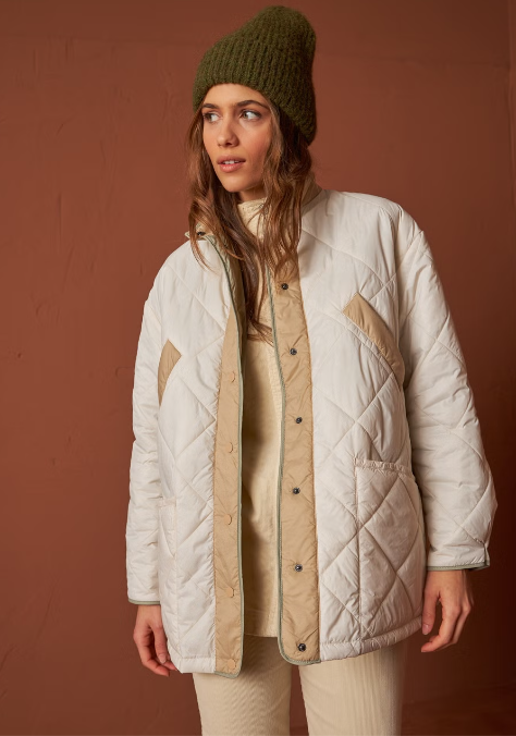 Tri Coloured Quilt coat