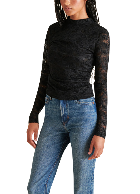 The Cherie Lace Mock neck