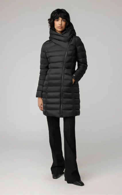 Karelle Hooded Light Down Coat