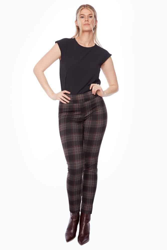 Bray Plaid Pull Up Pant