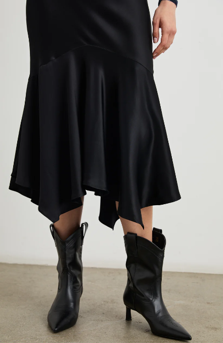 EDWINA SATIN SKIRT