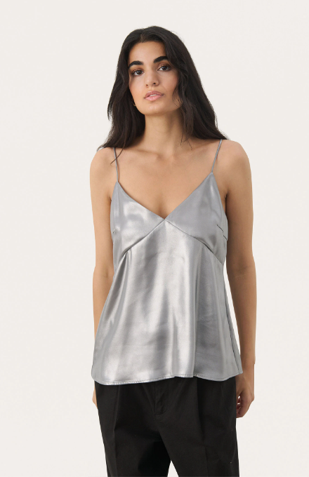 Makaya Silver Tank top