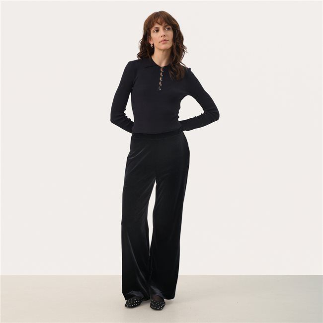 Dorellas Navy Velvet Pant