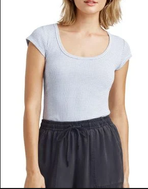 Selena Stripe Short Sleeve Tee