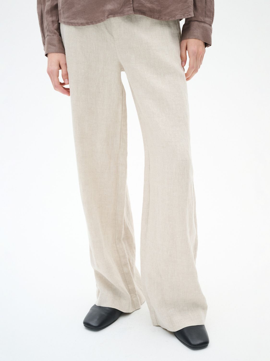 Solina Linen Pant (pinstripe or taupe only)