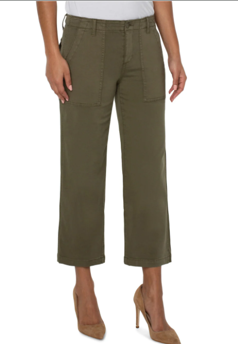 Cargo Straight leg cropped pant