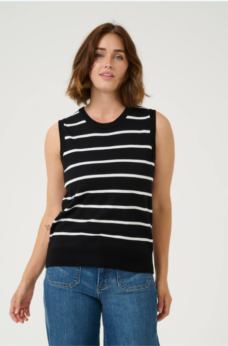 KALizza knit tank black/white stripe