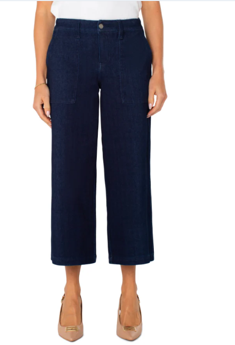 Wide Leg Cargo denim (Indigo wash)