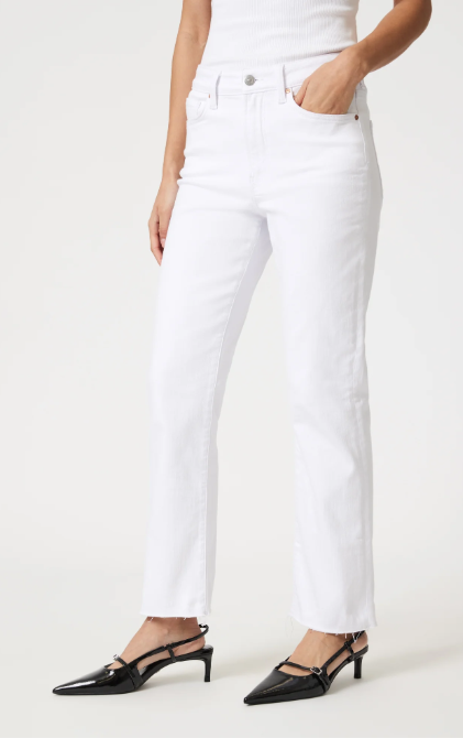 New York White Straight Denim