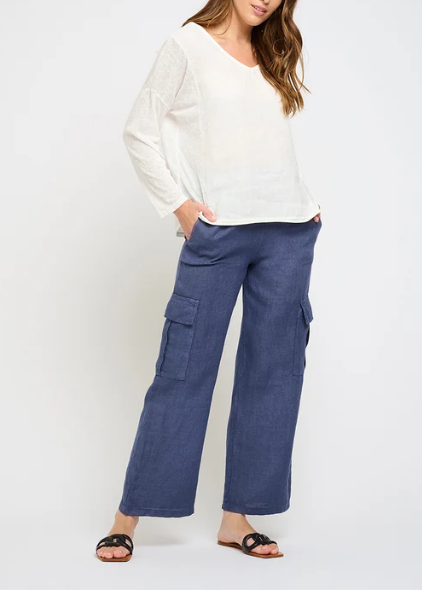 Linen Cargo Pant