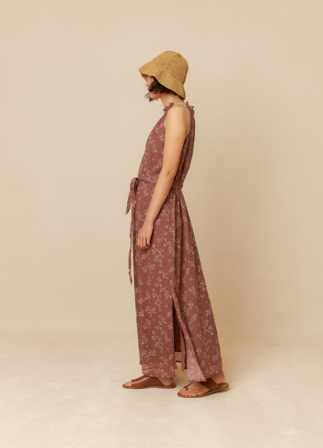 Floral Cottn voile Maxi dress