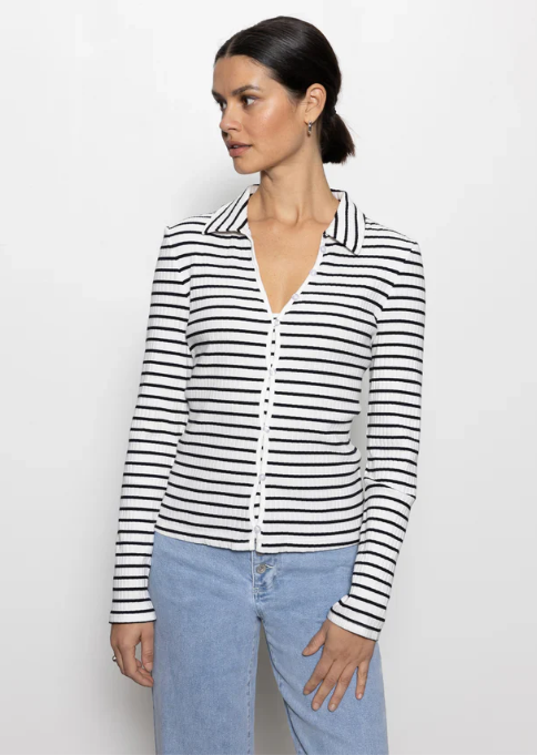 Daydreamer striped knit shirt