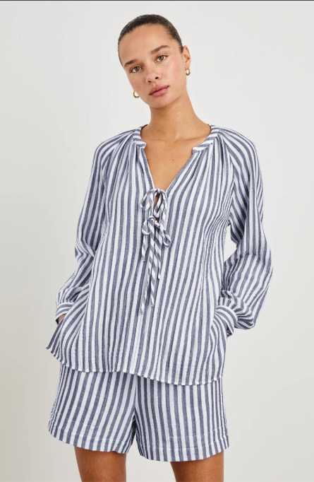 Brielle Cotton gauze blouse