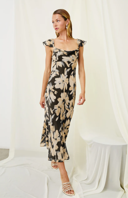 The Marigold Chiffon Dress