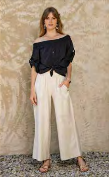Off the Shoulder Poplin Shirt