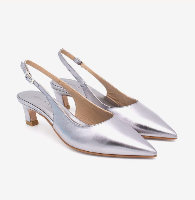Suzanne Silver Slingback