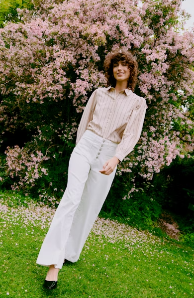 BYLYDIA Pocket jean in marshmellow