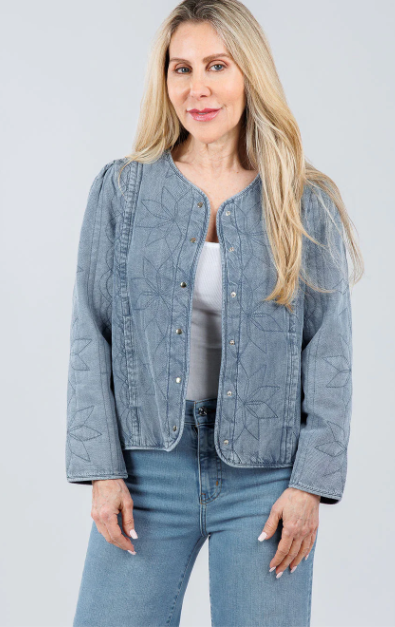 May Jacket in denim blue