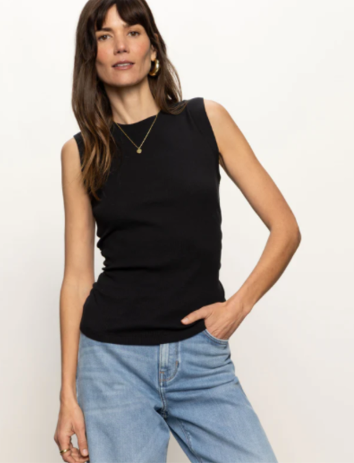Ribbed Ruched Tank