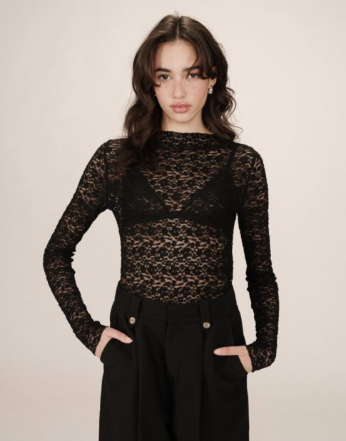SHADY lace top