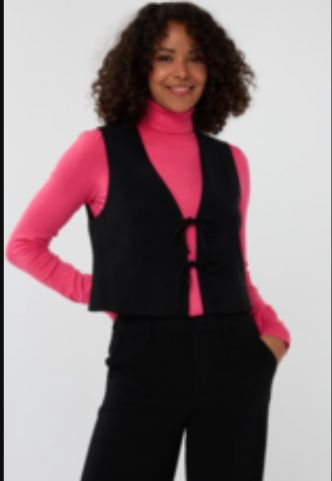 Vest with ties