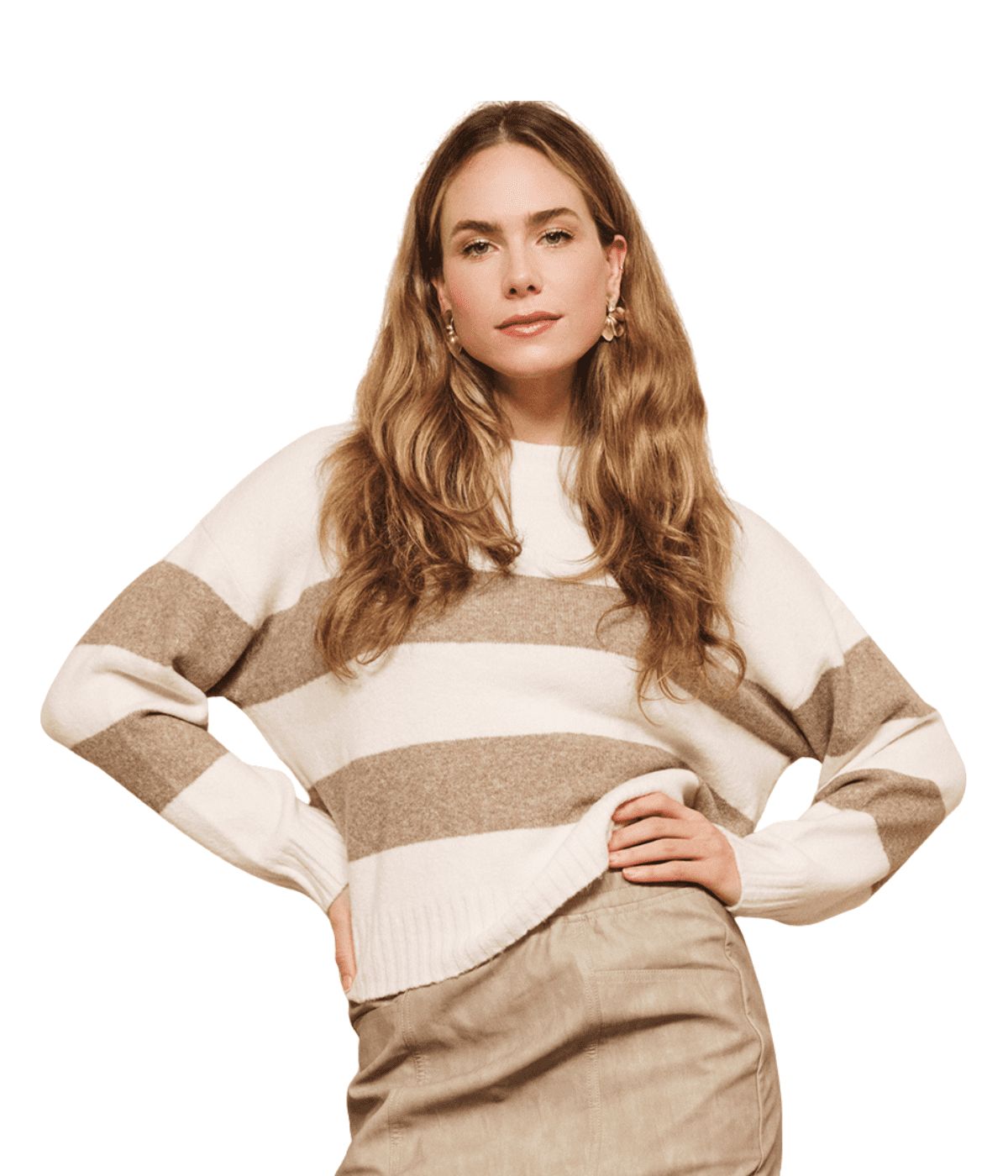 Striped Melange Sweater