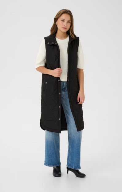 KAmeria quilted long vest