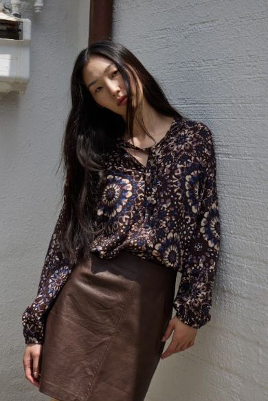 IHKilavi faux leather skirt (brown)