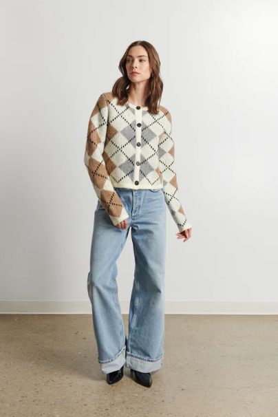 BELLE Argyll cardigan