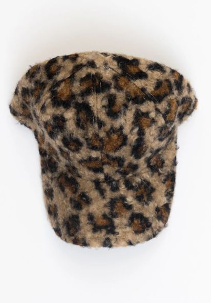 Leopard Fuzzy Cap