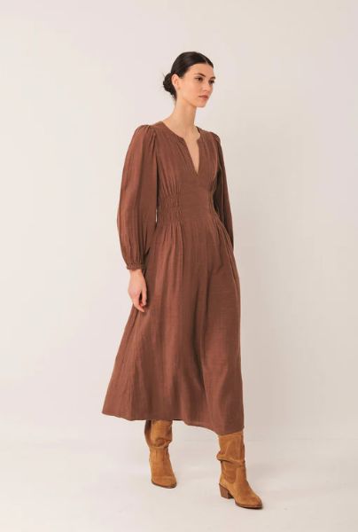 Boho Tabac Cotton Dress