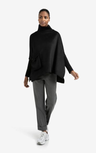 HIGH WAIST STRAIGHT TROUSERS with Cuff
