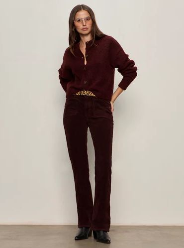 Velveteen Brook Bootcut (Merlot)