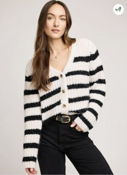 Melanie Cardi in black stripe