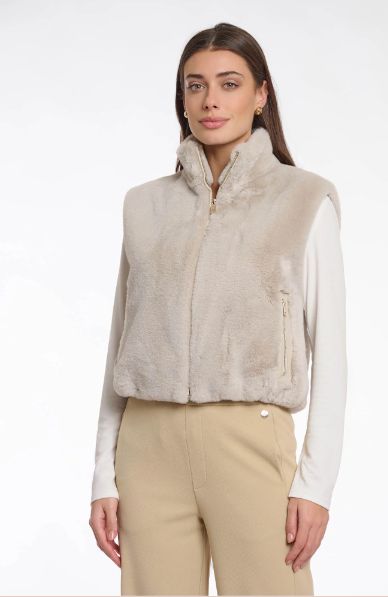 NIKKI FAUX FUR VEST